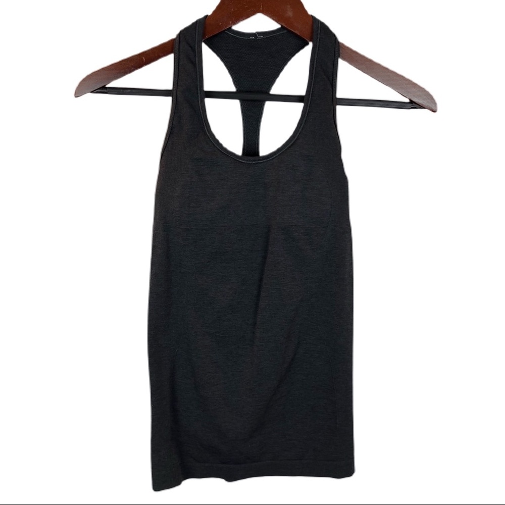 Lululemon Cool Racerback II Heathered Black Size 2